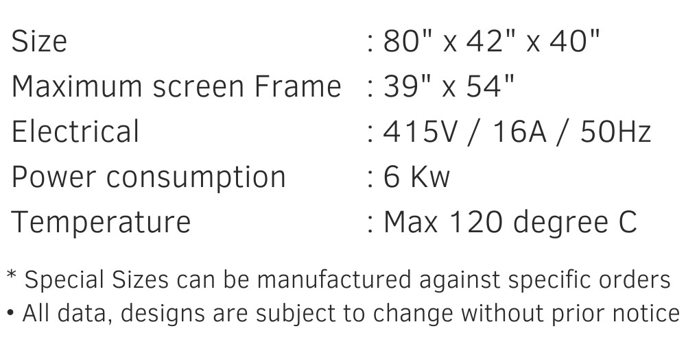 Screen Drying Cabinet Manufacturers in India